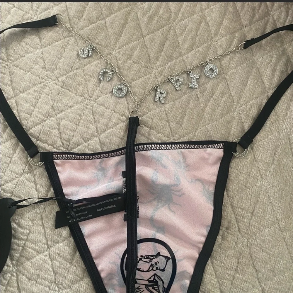 Scorpio Rhinestone G-String - Picture 2 of 2